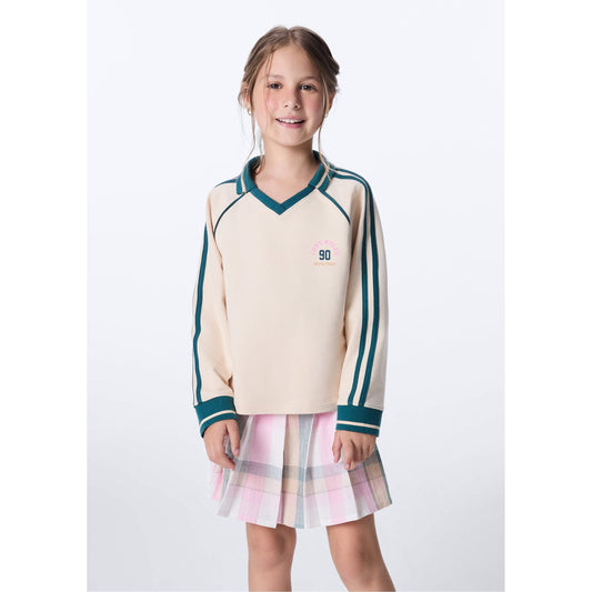 Polo da bambina oversize
