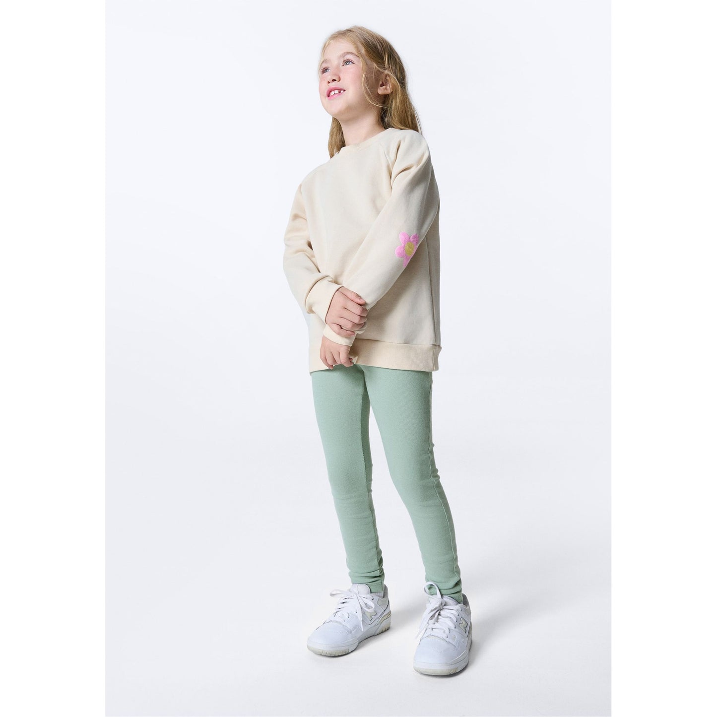 Leggings a coste basic da bambina
