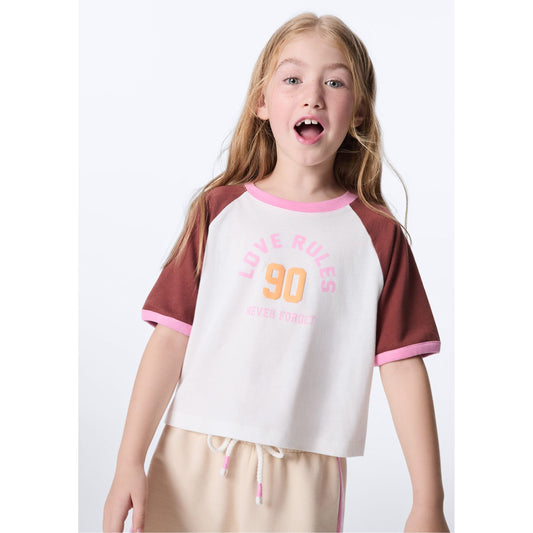 Top stampato da bambina