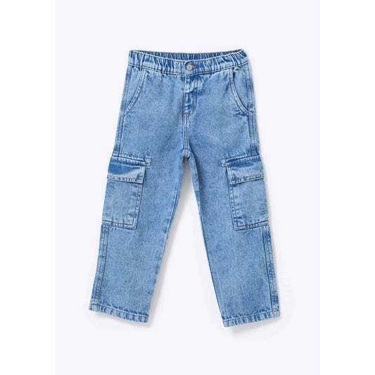 Calça Cargo Jeans Infantil para Meninos