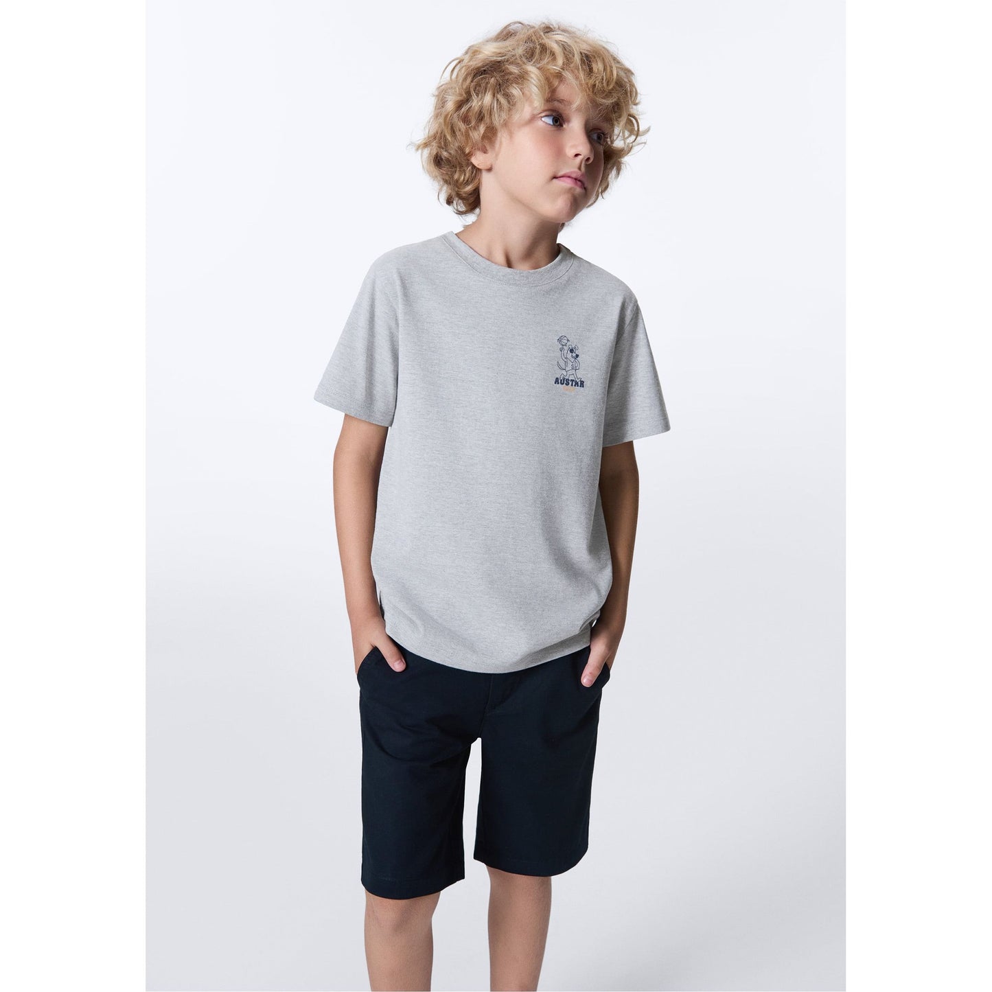 Pantaloncini Basic Twill da ragazzo