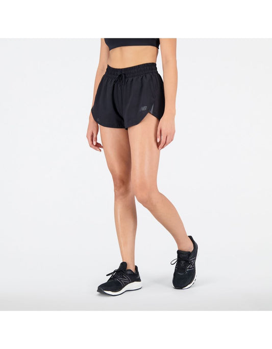 Pantaloncini New Balance Q Speed Donna in Nero