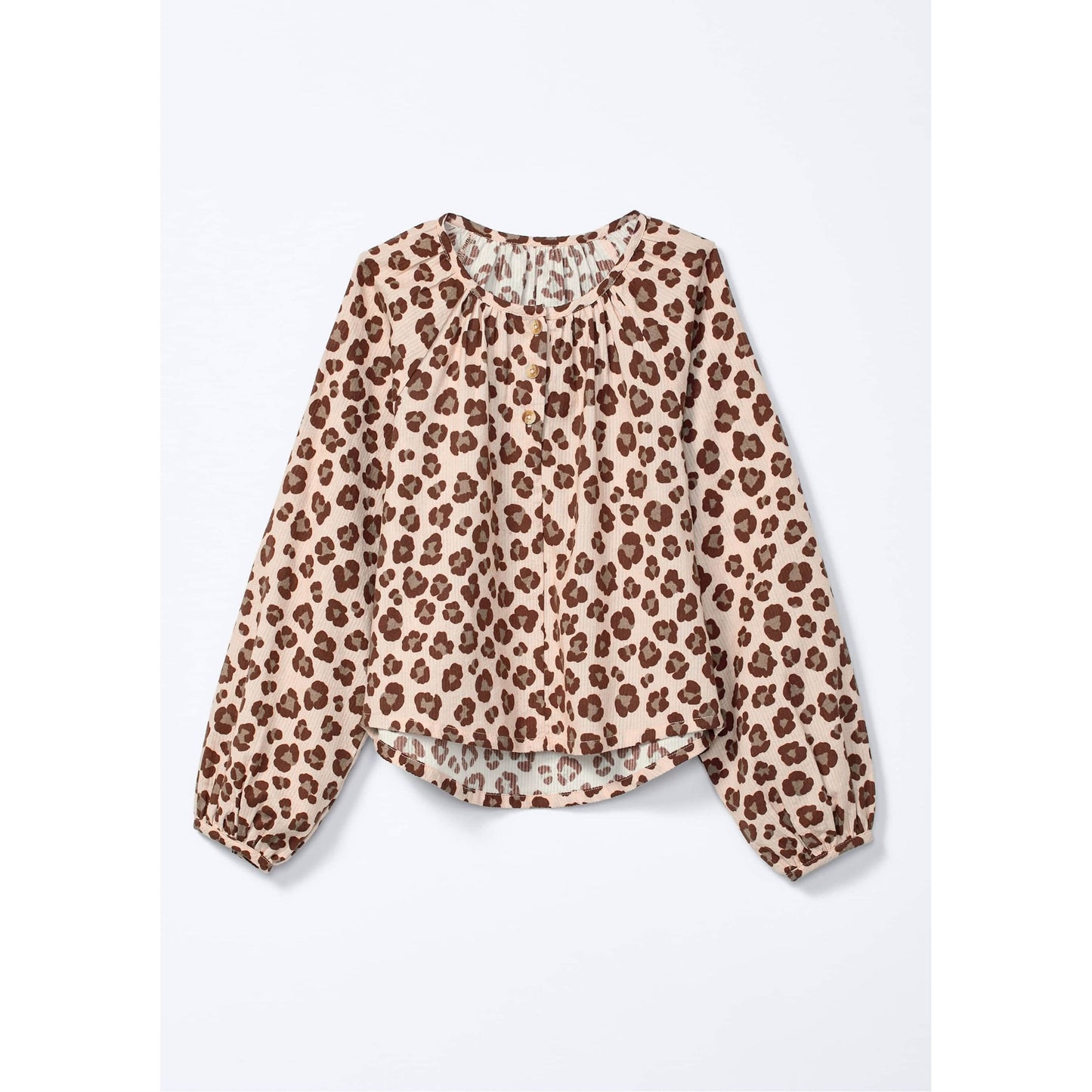 Vestido estampado con textura para niña
