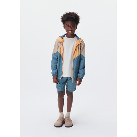 Shorts de nylon com painéis para meninos