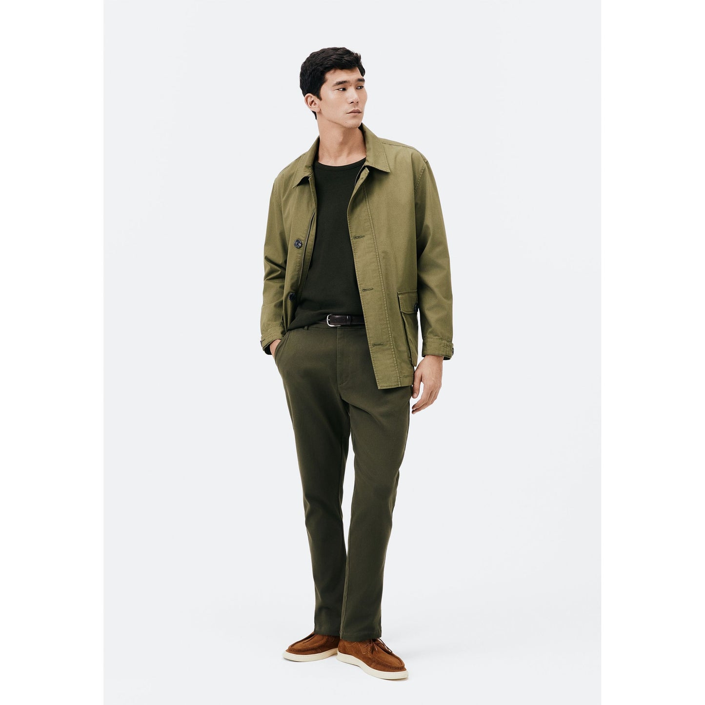 Pantaloni Chino Twill Tapered da Uomo