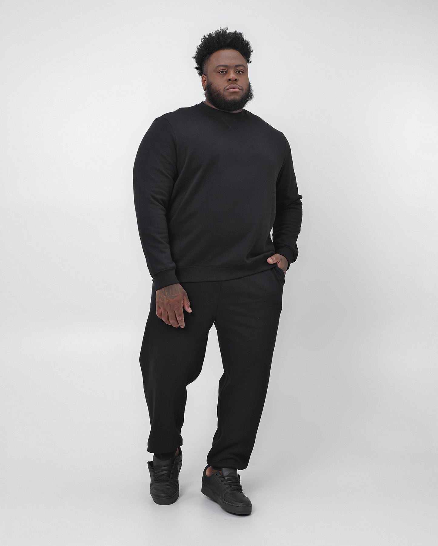 Calça de moletom masculina plus size - Preta | Original Plus da Riachuelo