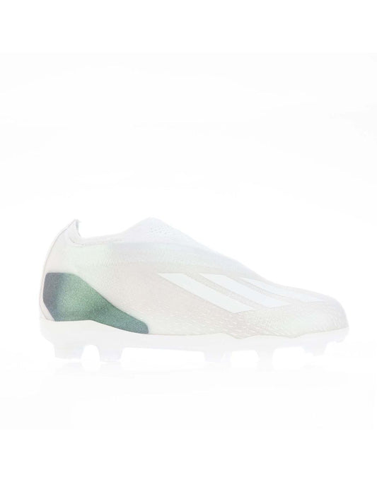 Chuteiras de futebol adidas X Speedportal.3 LL FG para meninos em branco