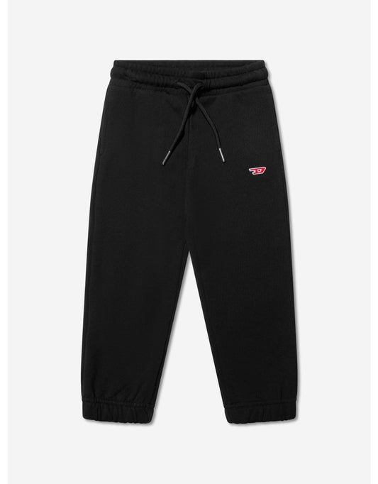 Joggers neri con logo da bambino