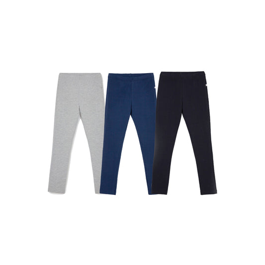 Set di 3 leggings basic da bambina