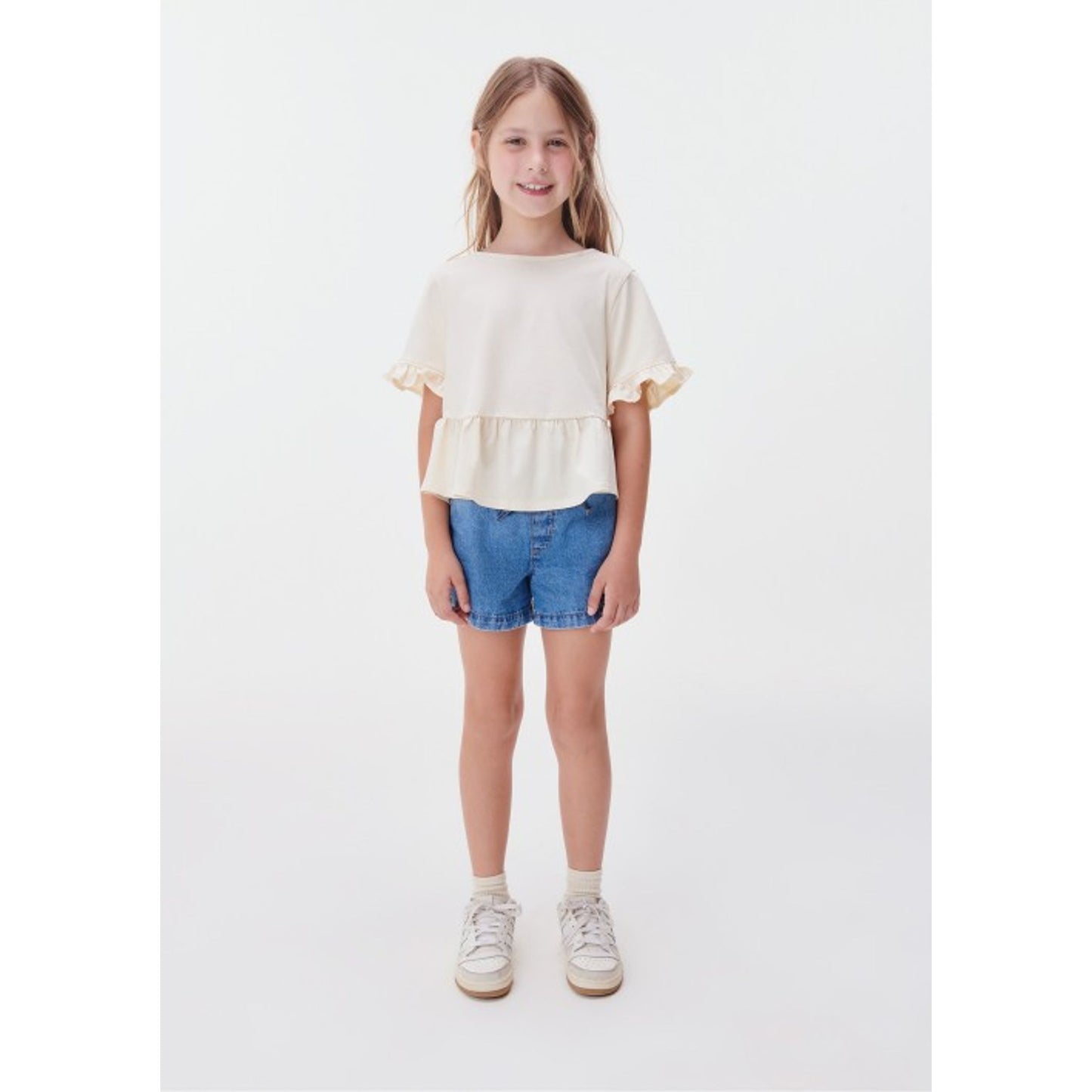 Blusa com babados para meninas