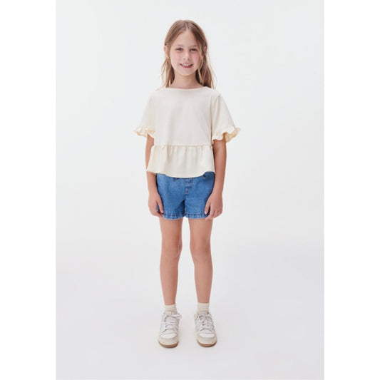 Blusa com babados para meninas