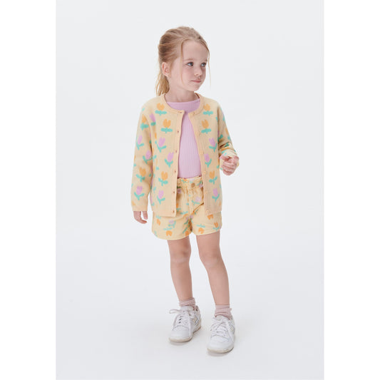 Cardigan in maglia stampata per bambina