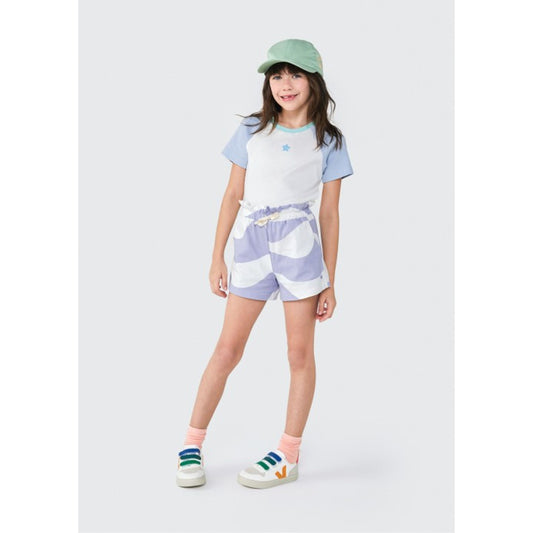 Pantaloncini Clochard stampati basic da bambina