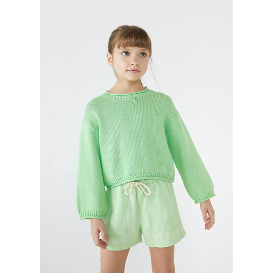 Suéter de malha grande para meninas