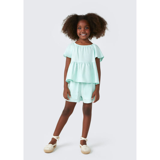 Shorts de linho para meninas