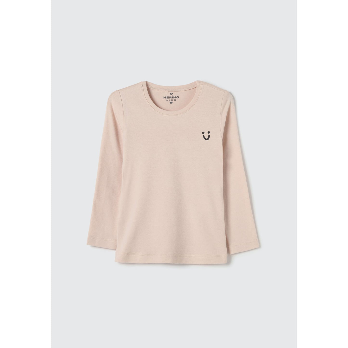 Blusa básica de manga longa para meninas pequenas