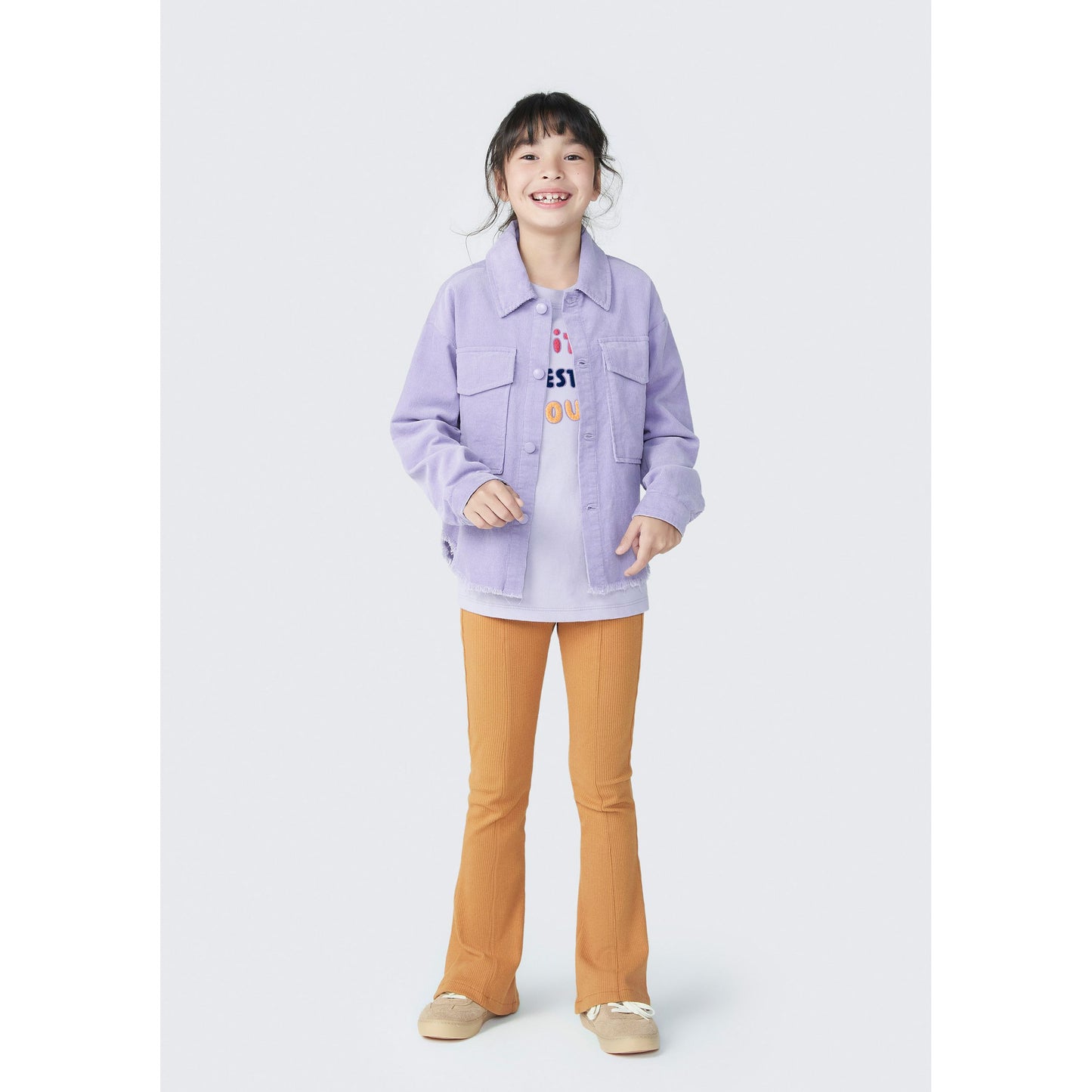 Camisa de terciopelo de pana para niña