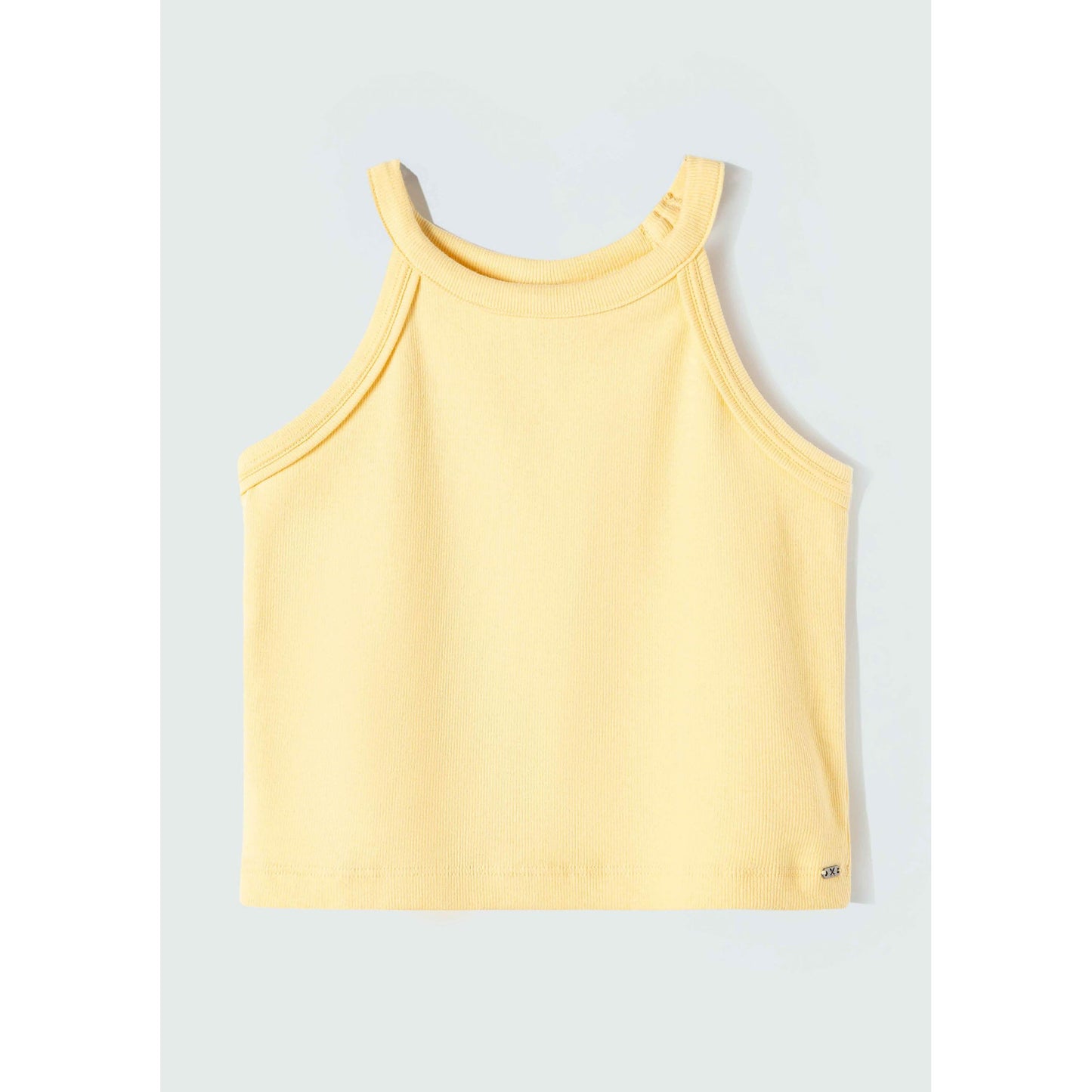 Camiseta de tirantes acanalada para niña