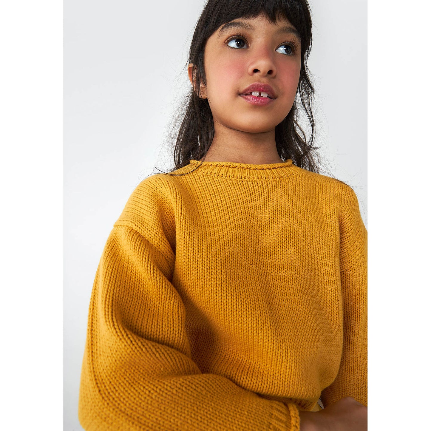 Maglione a maglia oversize da bambina