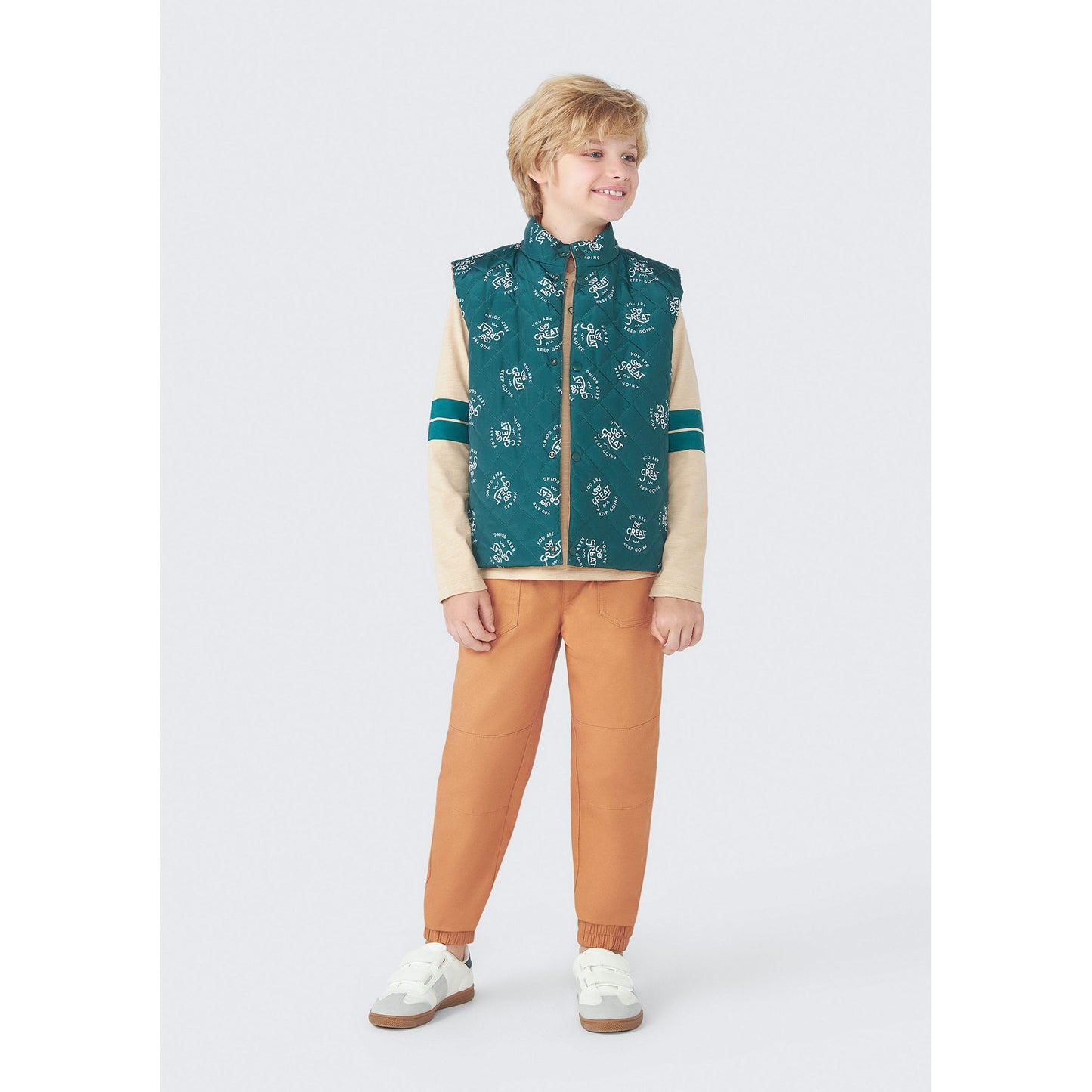 Gilet reversibile a collo alto per bambini