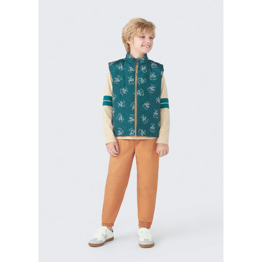 Gilet reversibile a collo alto per bambini