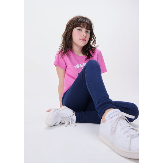 Leggings a coste basic da bambina