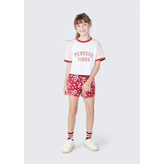 Pantaloncini floreali da bambina