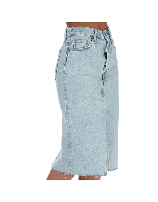 Gonna Levi's Deconstructed Split Denim Donna - Blu