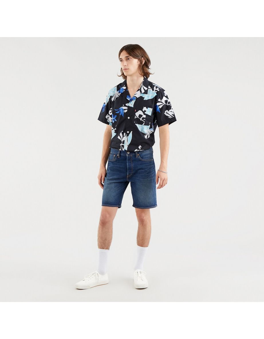 Pantaloncini di jeans con taglio dritto