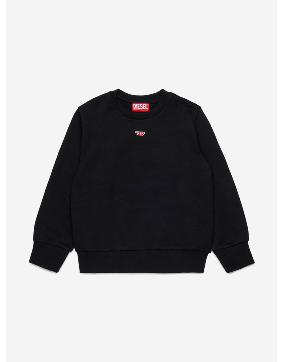 Sudadera negra para niños con parche del logotipo