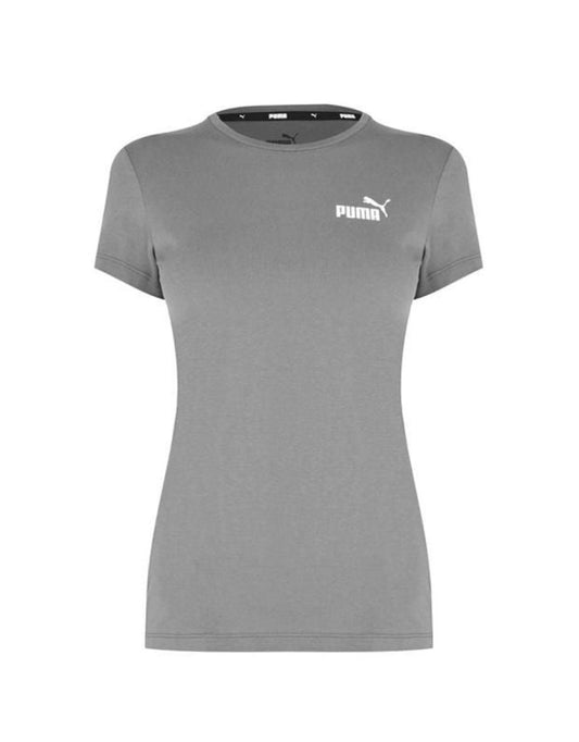Camiseta Puma Mujer Logo Pequeño Gris