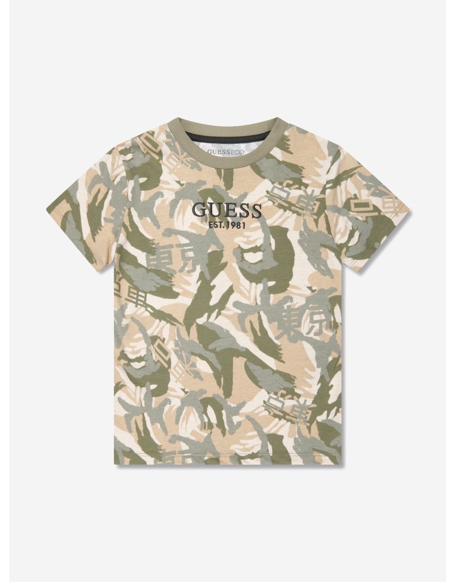 Boys' Green Desert Print T-Shirt