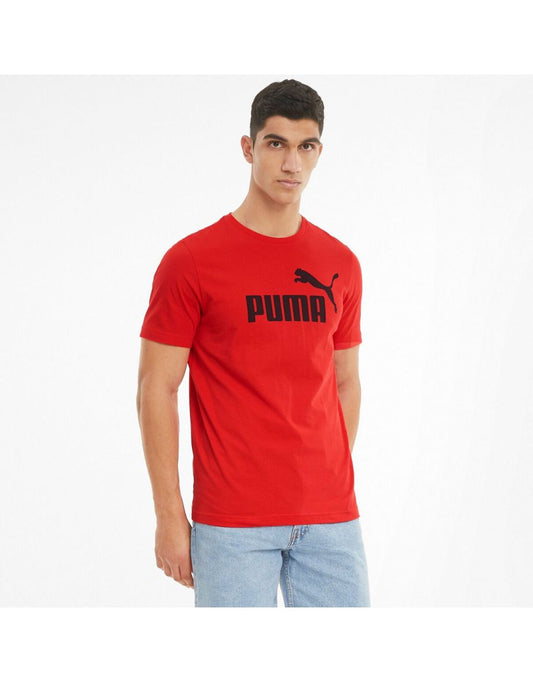 Camiseta de algodão com estampa de logotipo grande