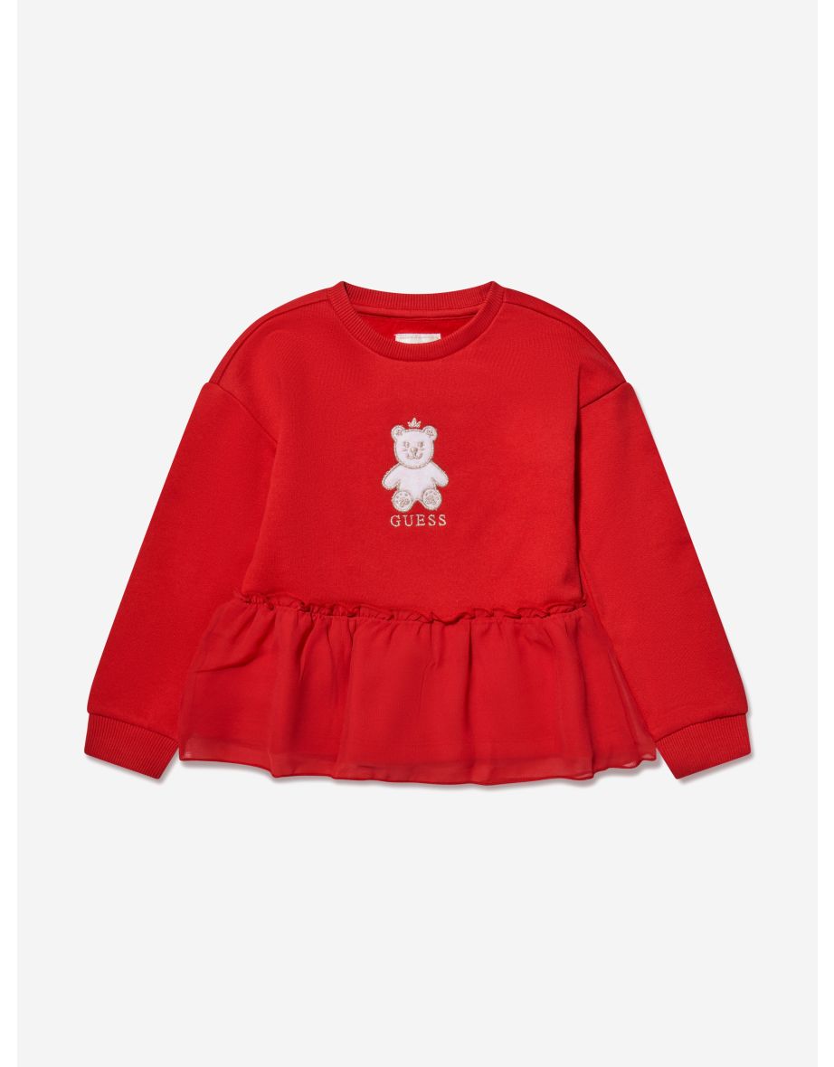 Sudadera Oso Rojo para Niña