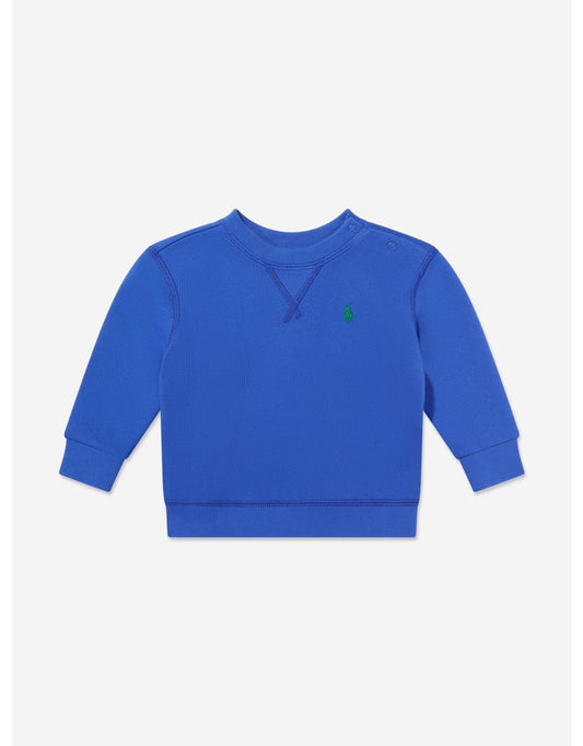 Felpa con logo da bambino - Blu