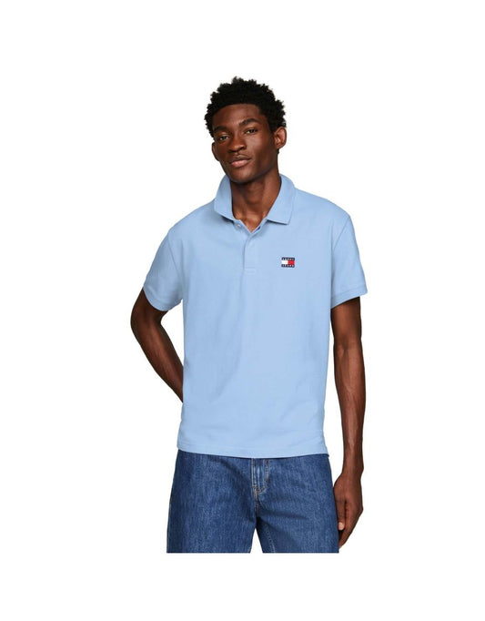 Polo da uomo Tommy Hilfiger Badge Regular-Fit - Blu