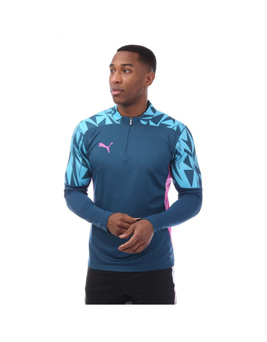 Puma IndividualFINAL 1/4 Zip Top Uomo - Blu