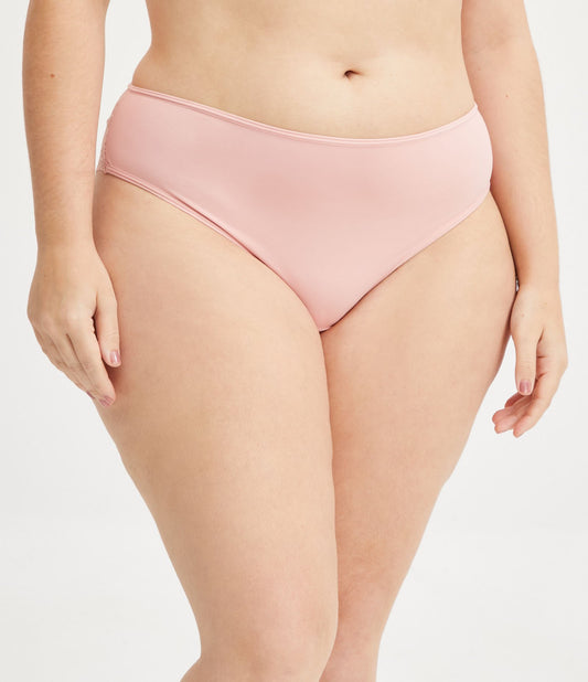 Mutandine bikini in pizzo rosa - Curve e taglie forti