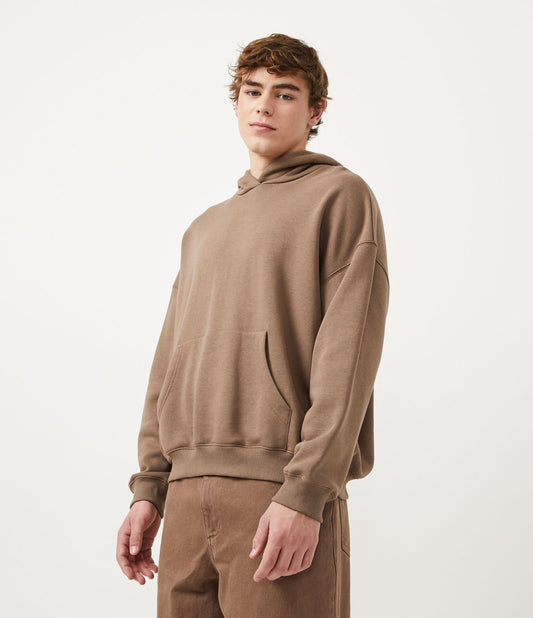 Brown Kangaroo Pocket Hoodie Sweatshirt