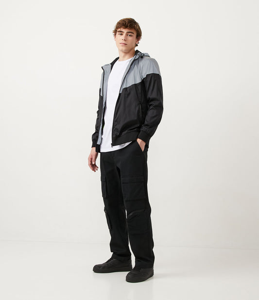 Pantaloni cargo in twill nero