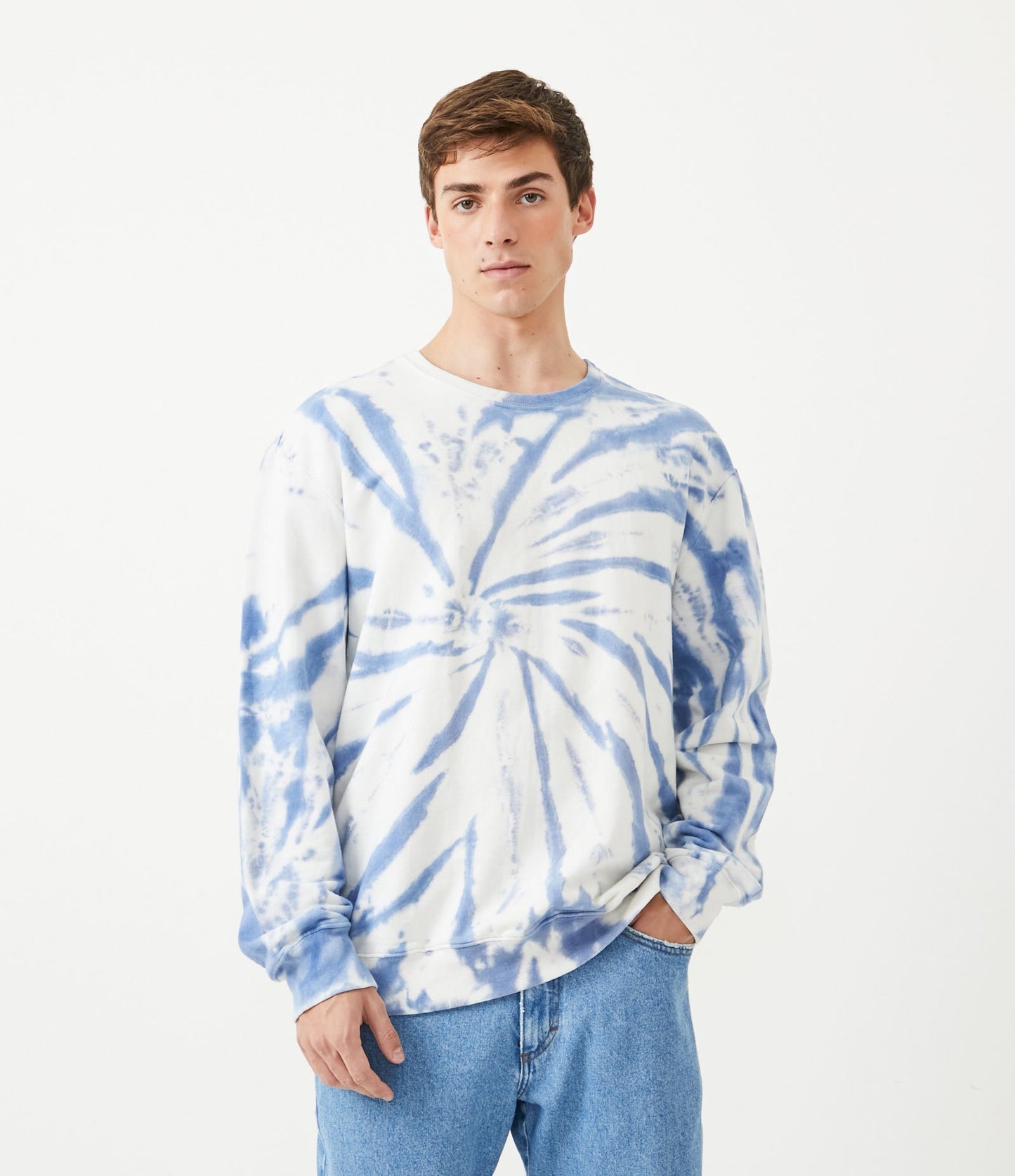 Sudadera Comfy Tie-Dye Spiral Azul