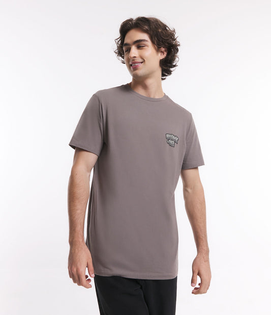 Camiseta regular fit de punto gris medio con Blink 182 y estampado de conejito skater