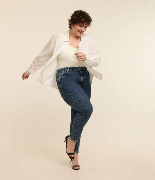 Jeans skinny Curve & Plus Size con lavaggio scuro