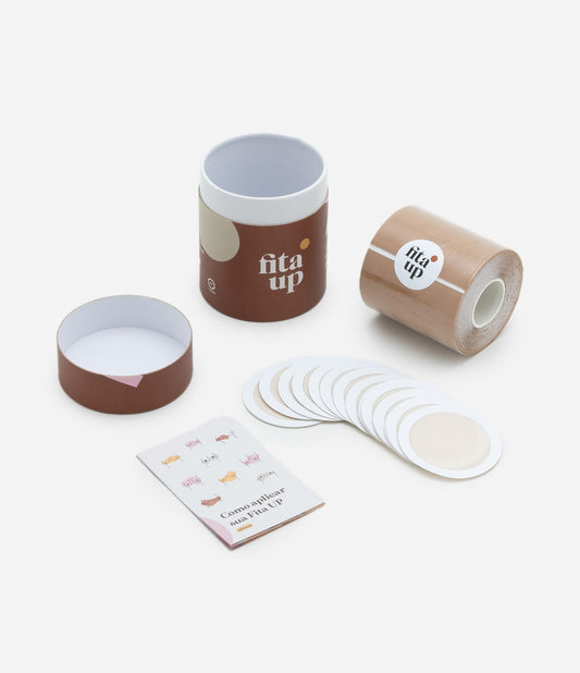 Nastro adesivo per seni grandi, curve e taglie forti, beige