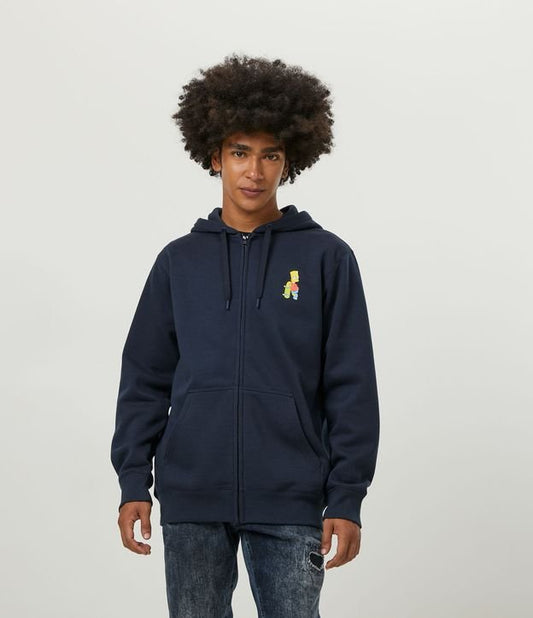 Moletom azul com estampa do Bart Simpson