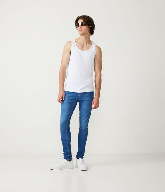 Calça jeans azul super skinny