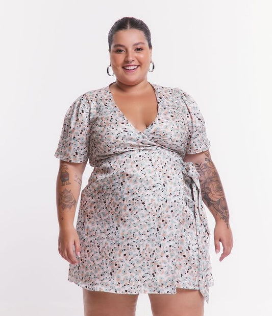 Vestido de satén con estampado de leopardo de colores, tallas grandes y curvas, multicolor