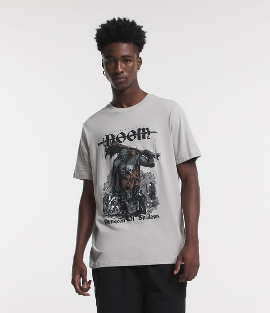 Camiseta Regular Fit em malha Jersey com estampa Dove RPG Troll