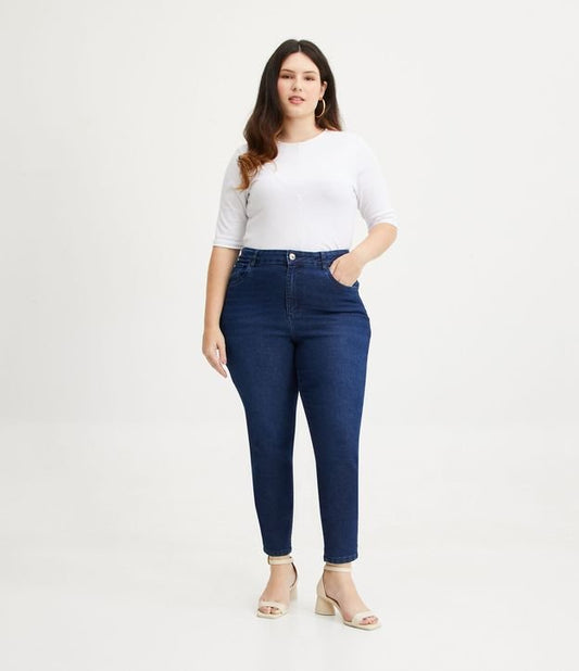 Calça jeans skinny com rebites Curve & Plus Size Blue