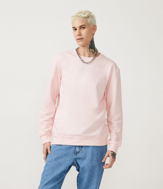 Sudadera básica rosa